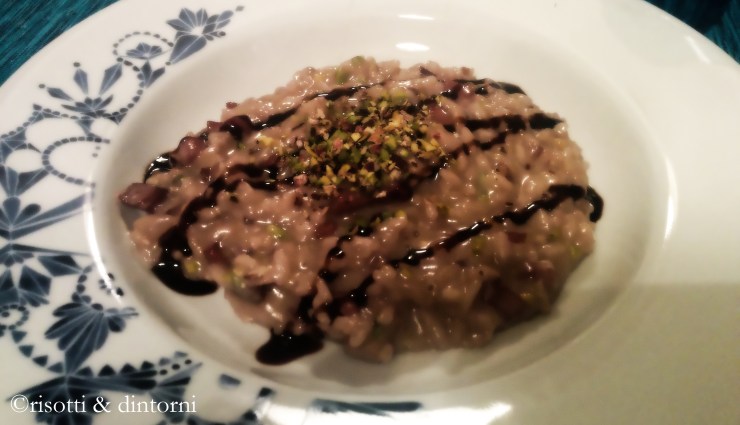 risotto guanciale fontina pistacchi