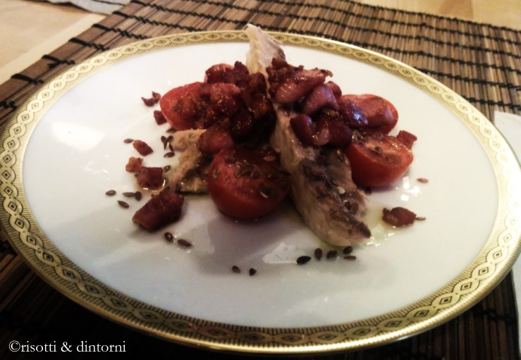 insalatina sgombro pachino pancetta dolce