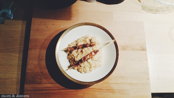risotto taleggio arrosticini