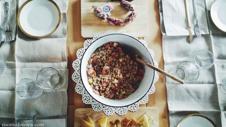 insalata di cereali estiva