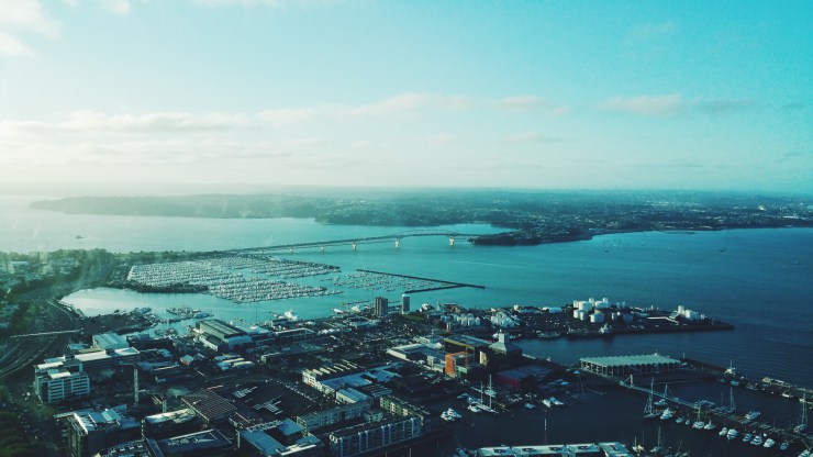 auckland, new zealand, nuova zelanda, sky tower, view, panorama, baia