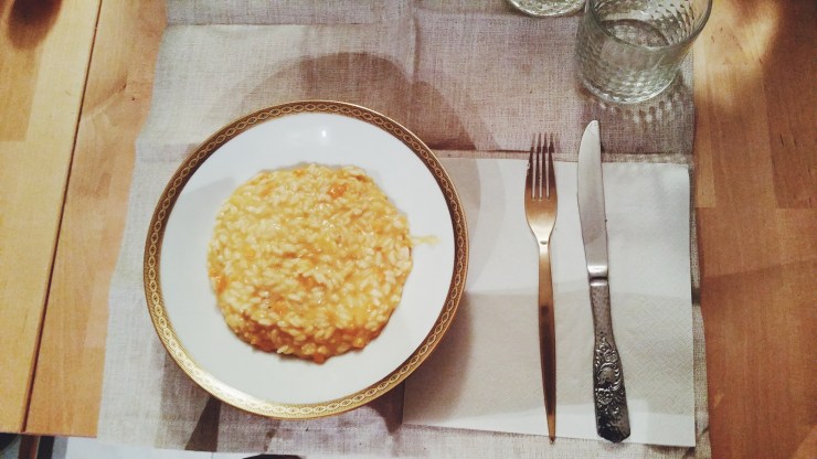 riso, risotto, zucca, taleggio, risotto alla zucca, halloween