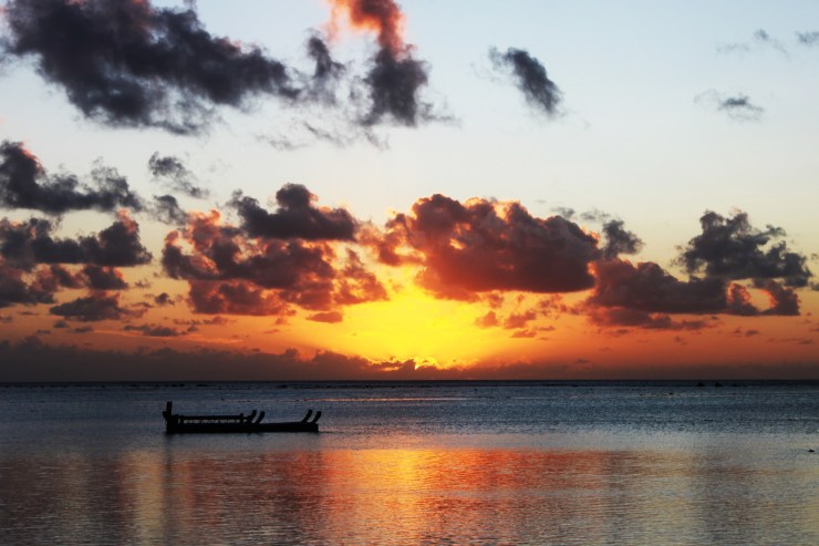 risotti e dintorni, isole cook, cook islands, honeymoon, luna di miele, tramonto, sunset, mare, sea